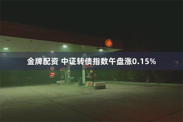 金牌配资 中证转债指数午盘涨0.15%